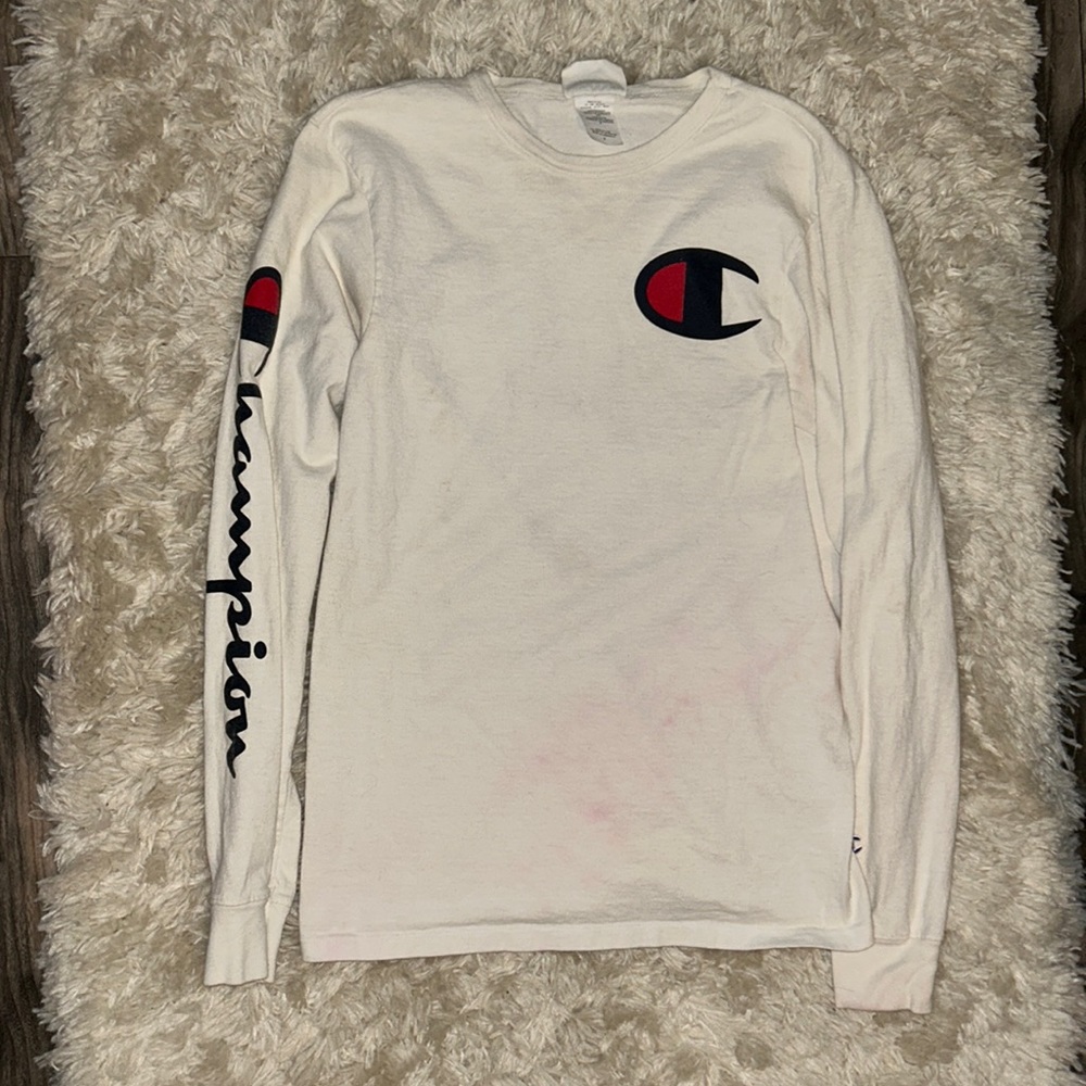White Champion Long Sleeve